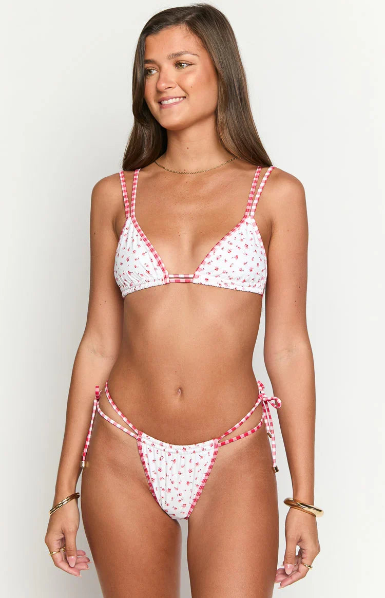 9.0 Swim Sumba Red Floral Bikini Bottoms