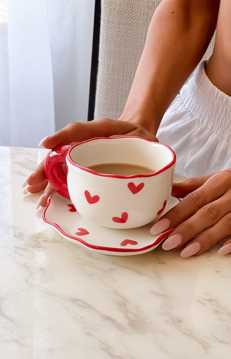 Adore Red Heart Mug Set
