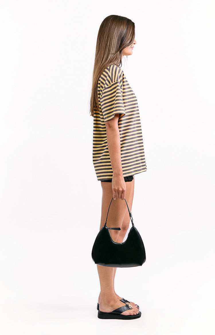 Alba Yellow Stripe Oversized Tee