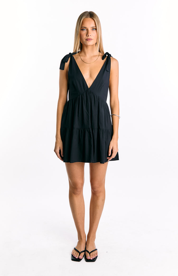 Angel Girl Black Mini Dress