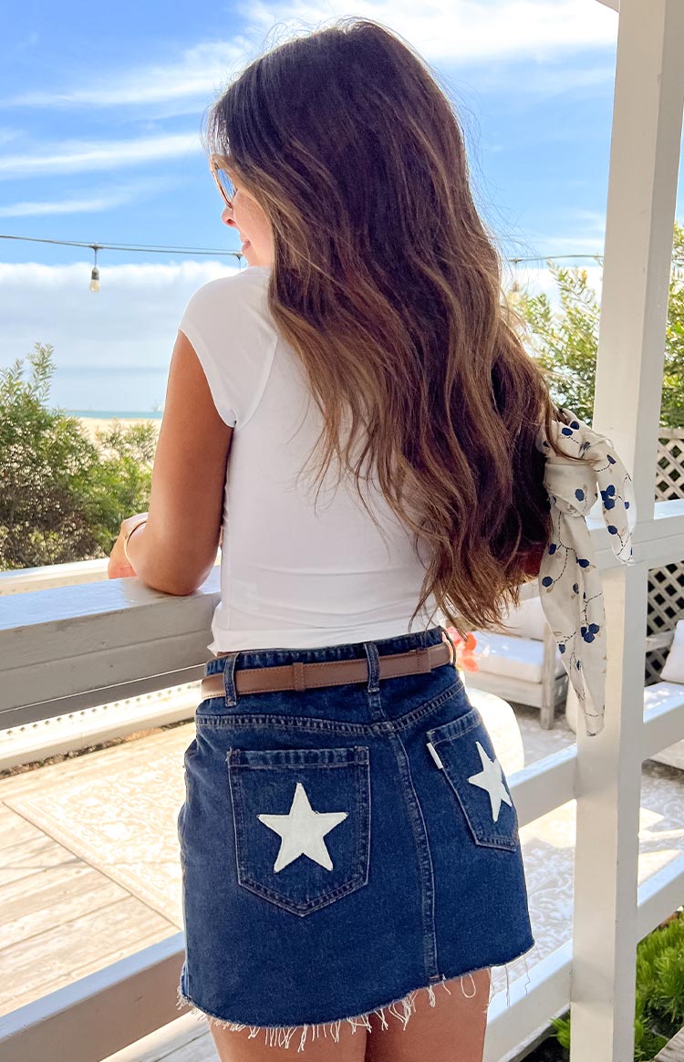 Astrea White USA Baby Tee