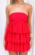 Birthday Girl Red Mini Party Dress