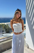 Dakota White Strapless Top