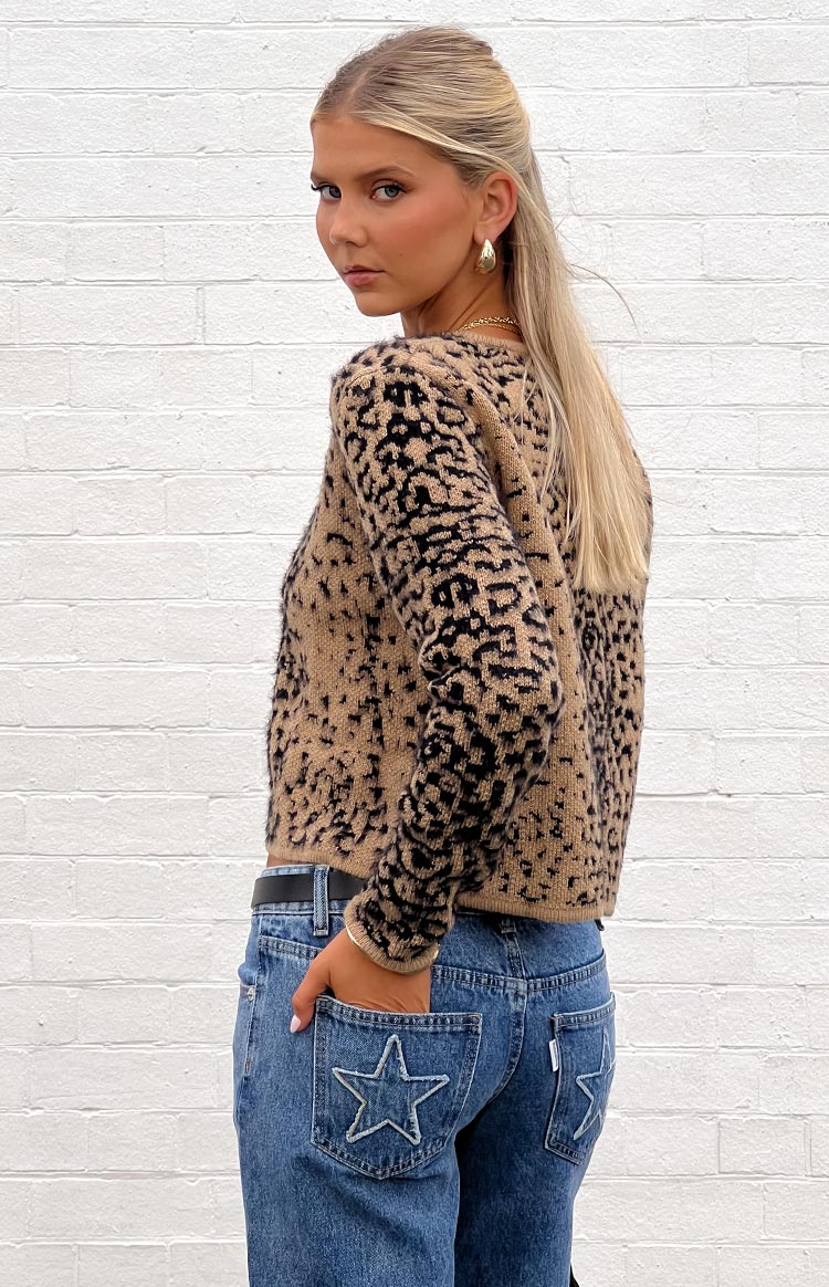 Kahli Leopard Print Cardigan