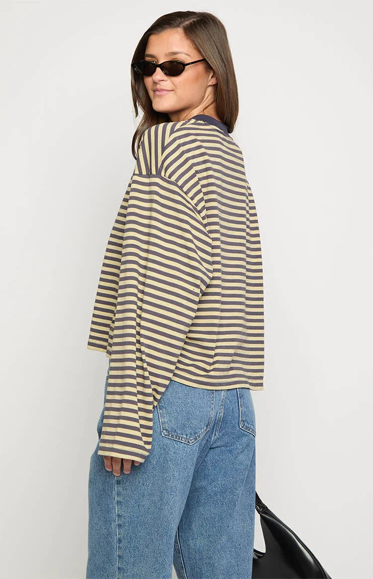 Lioness Bloom Beige Long Sleeve Top