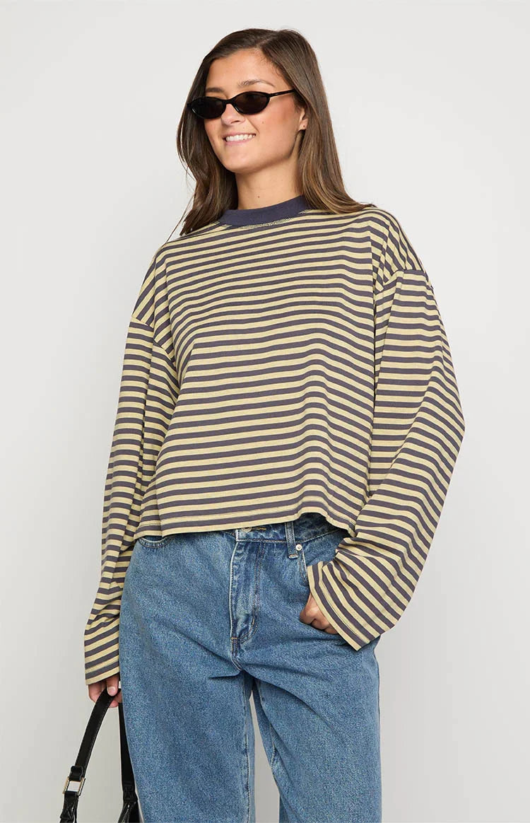 Lioness Bloom Beige Long Sleeve Top