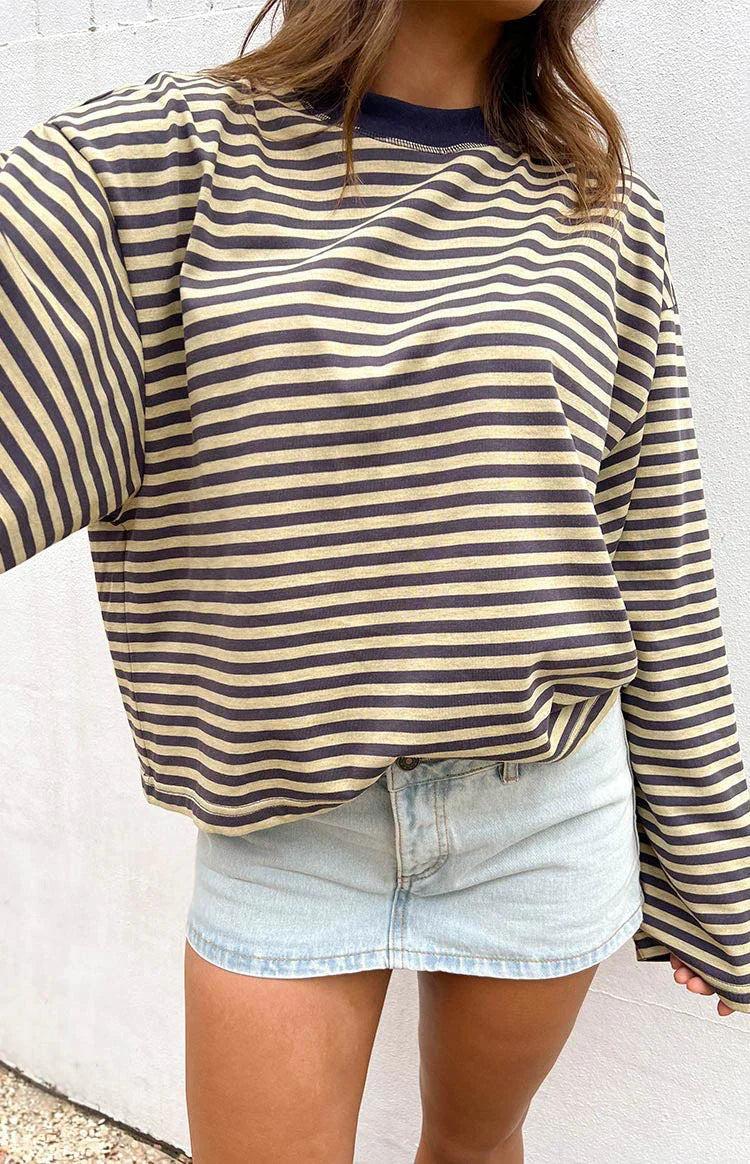 Lioness Bloom Beige Long Sleeve Top