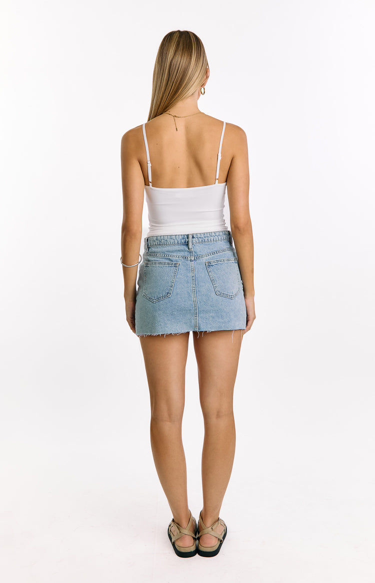Mallorie White Beaded Top