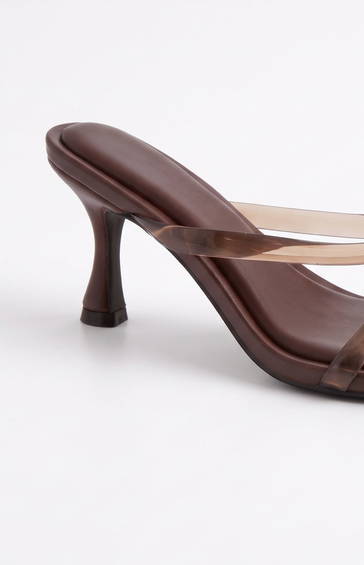 Spencer Chocolate Jelly Thong Heels