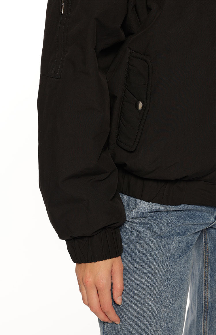 Ace Black Oversized Puffer Jacket