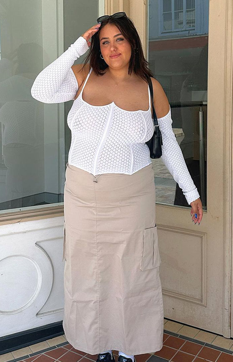 Isla White Corset